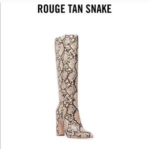 Steve Madden Rouge Tan Snake Boots